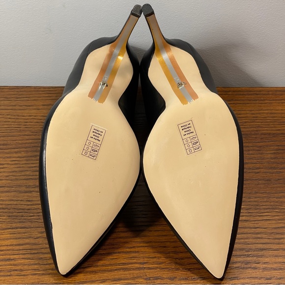 NWT | Sam Edelman Hazel Pointed Toe Heel Black Leather - Picture 9 of 15